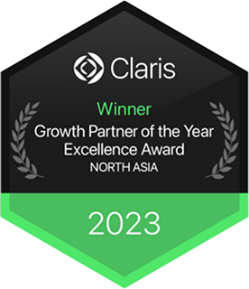 Claris Excellence Award 2023 Growth Partner of the Year Award North Asia